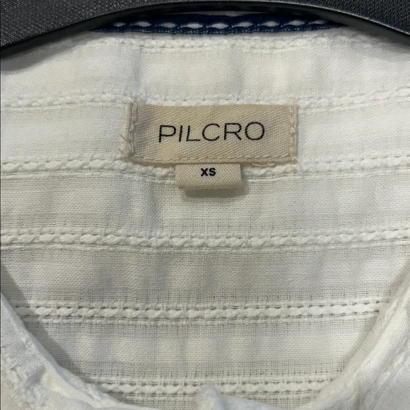 🤍 Pilcro Anthropologie Keira Blouse Cottagecore White Peter Pan Collar XS 🤍 - Picture 2 of 7